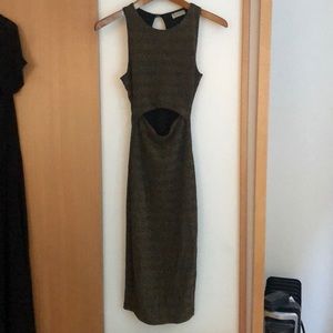 Bodycon Black and gold dress